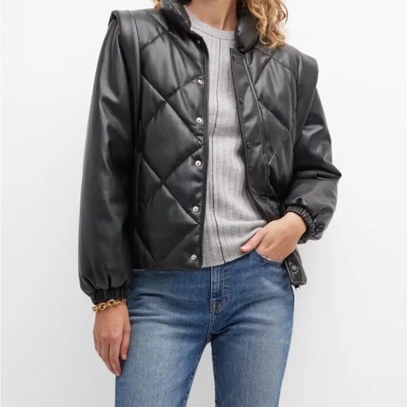 pistola Jackets & Blazers - PISTOLA
Callista Quilted Faux-Leather Jacket